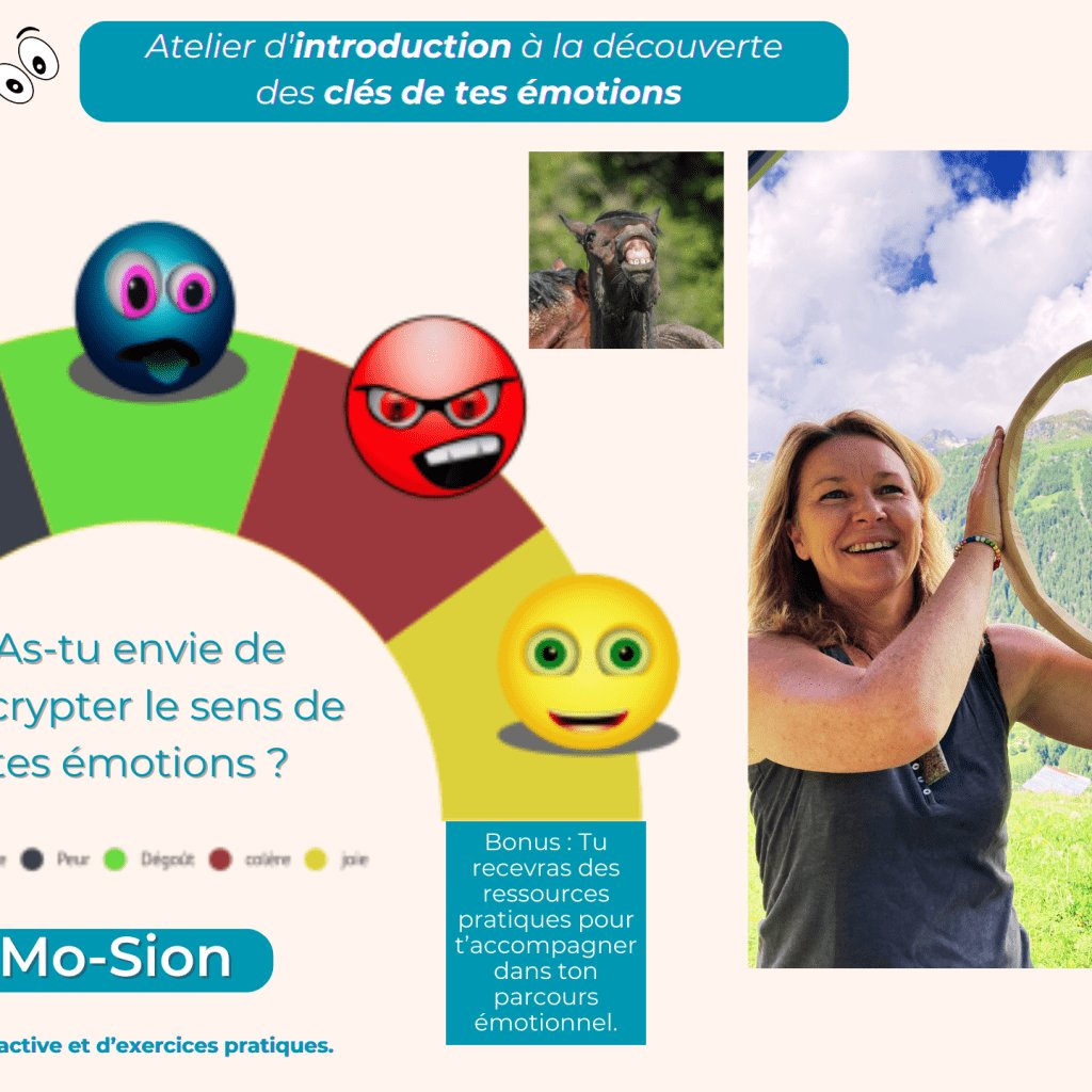 Atelier à la découverte des messages de nos émotions en Suisse, en Valais à Sion.